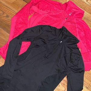 2 Ladies Workout Tops Champion & Tek Gear Small & Medium LOOK! pink and black